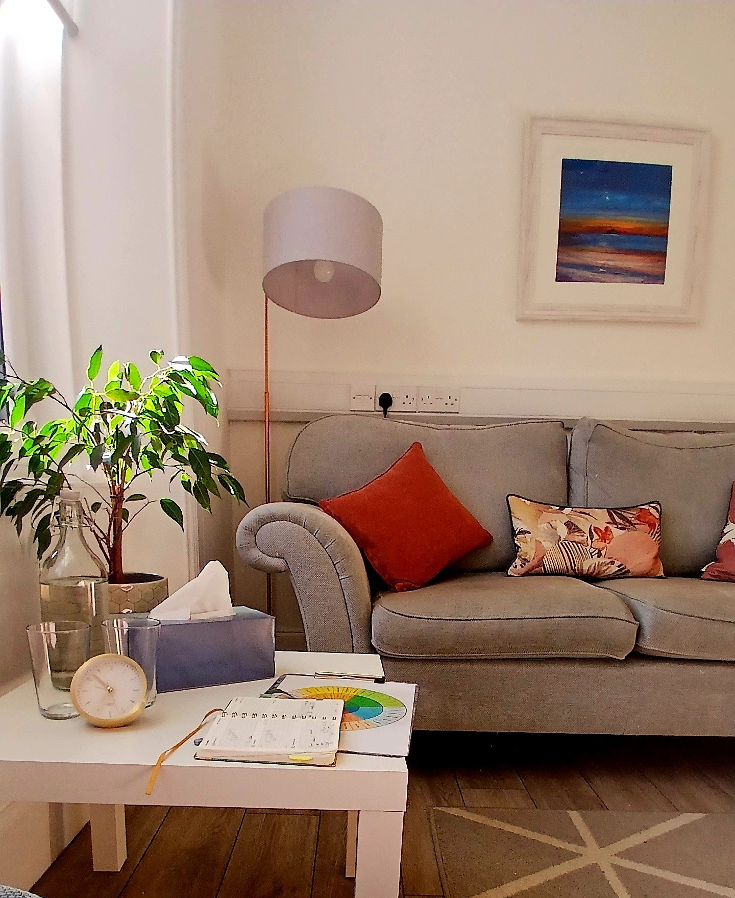 Jen, therapist at HeadLight Therapy, in a calm and welcoming therapy space used for teen counselling sessions